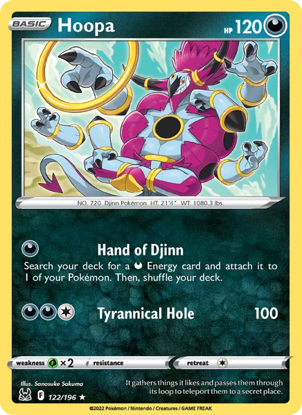 Hoopa 122 Lost Origin Pokesingles