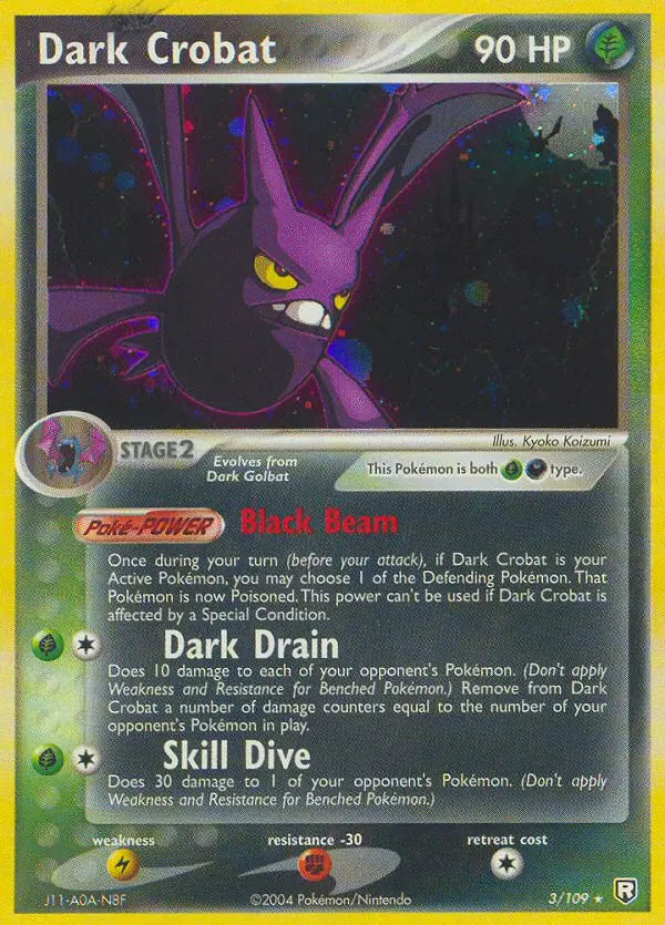 Dark Crobat 3 Team Rocket Returns Pokesingles