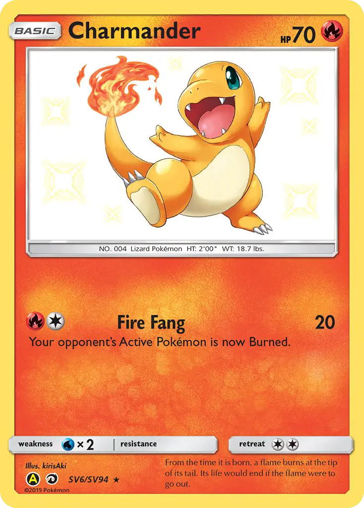 Charmander SV6 Hidden Fates Shiny Vault Pokesingles