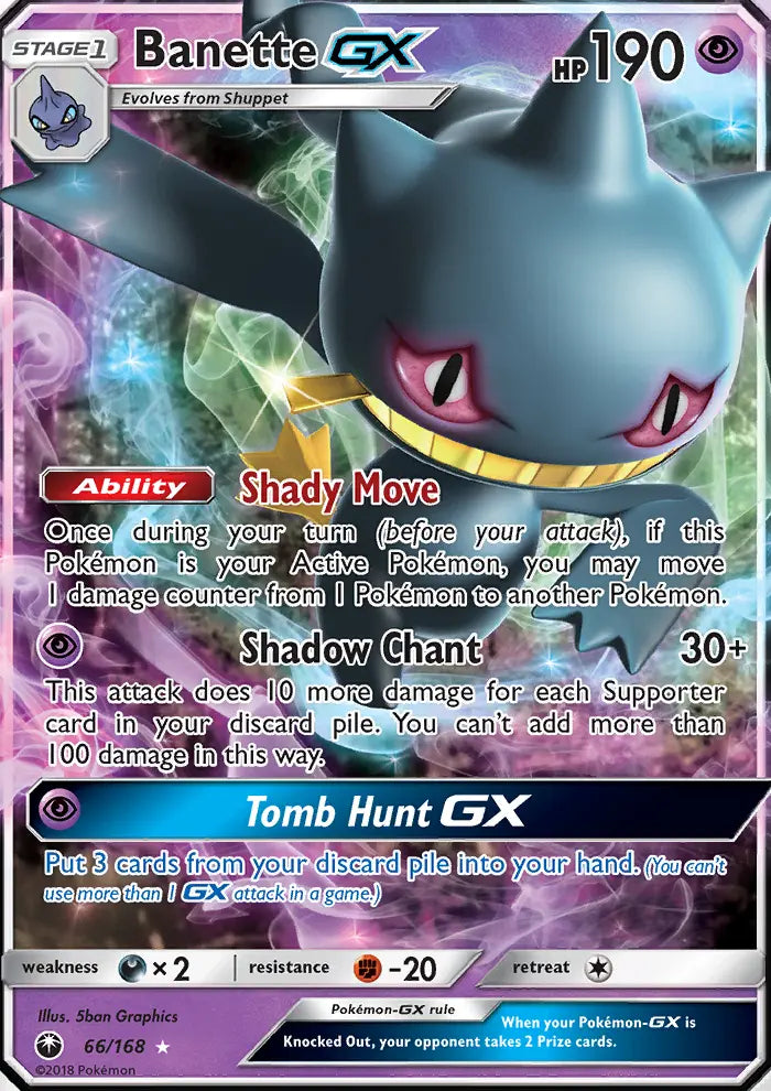 Banette GX 66 Celestial Storm Pokesingles