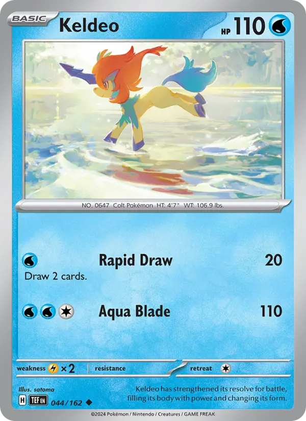 Keldeo 44 Temporal Forces Pokesingles