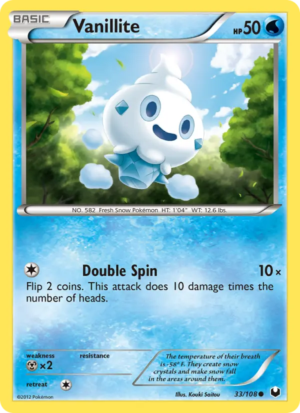 Vanillite 33 Dark Explorers Pokesingles