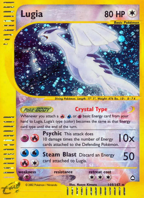 Lugia 149 Aquapolis Pokesingles