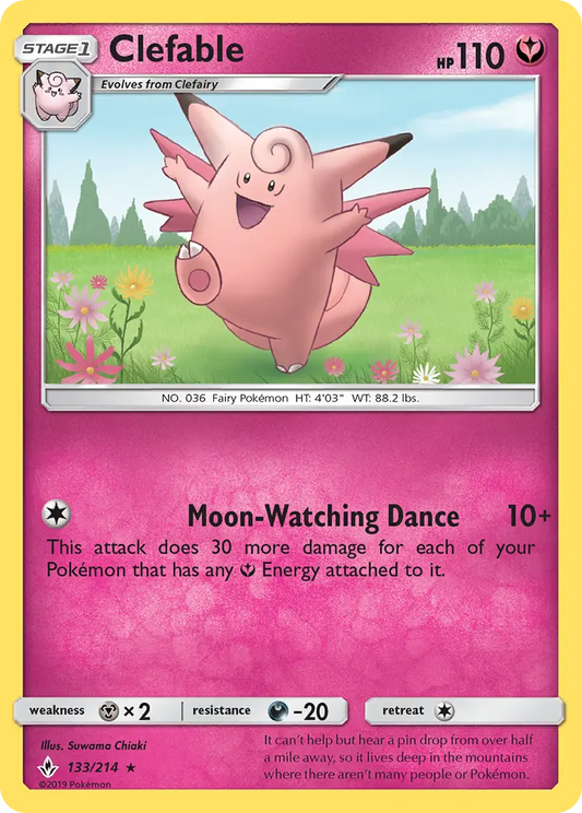 Clefable 133 Unbroken Bonds Pokesingles