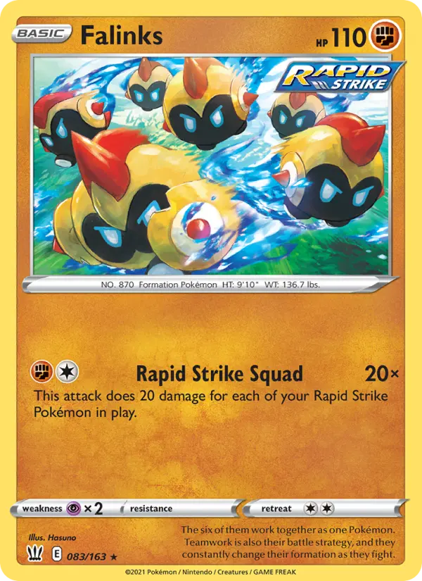 Falinks 83 Battle Styles Pokesingles
