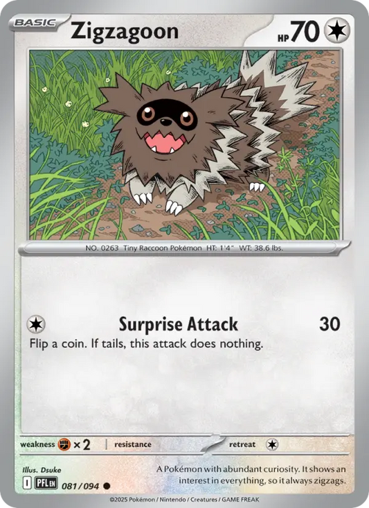 Zigzagoon 81 Phantasmal Flames Pokesingles