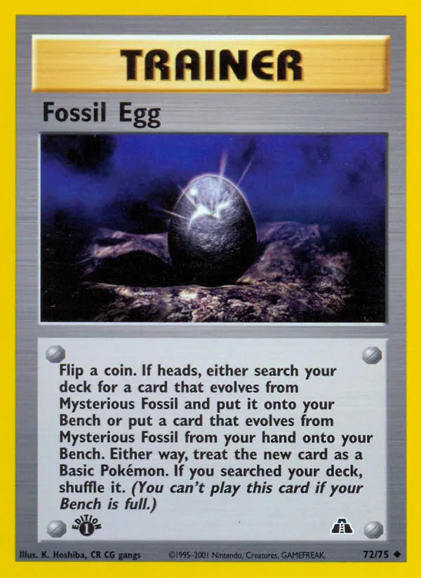Fossil Egg 72 Neo Discovery Pokesingles