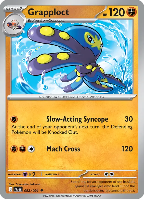 Grapploct 52 Paldean Fates Pokesingles