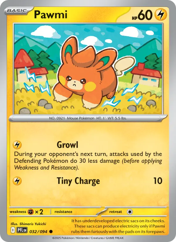 Pawmi 32 Phantasmal Flames Pokesingles