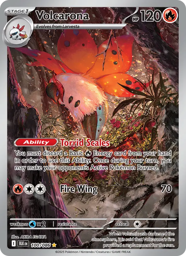 Volcarona 100 Black Bolt Pokesingles