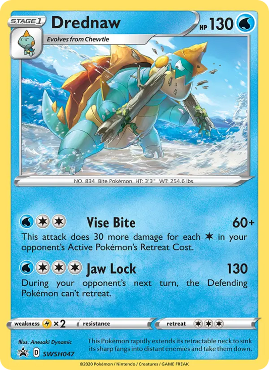 Drednaw SWSH047 SWSH Black Star Promos Pokesingles