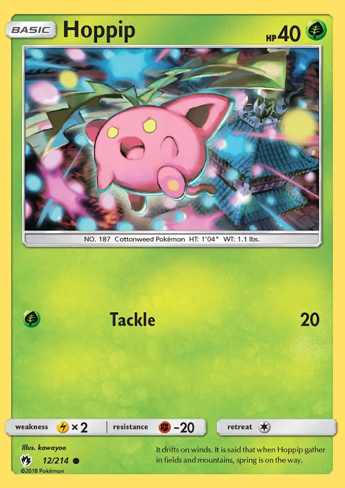 Hoppip 12 Lost Thunder Pokesingles