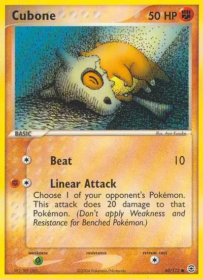 Cubone 60 FireRed & LeafGreen Pokesingles