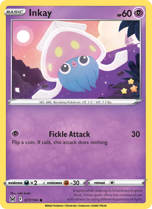 Inkay 77 Lost Origin Pokesingles
