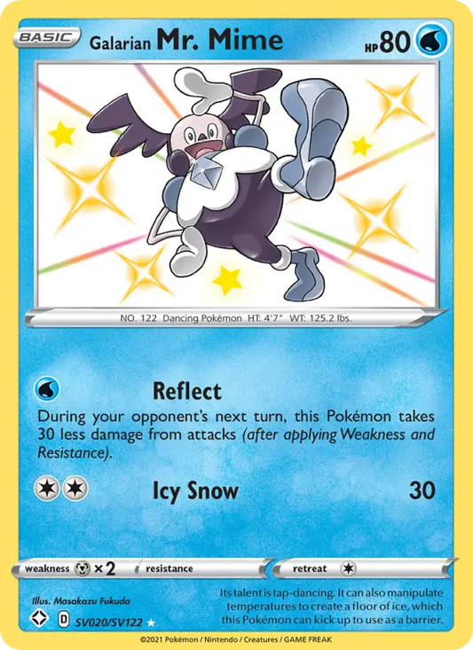 Galarian Mr. Mime SV020 Shining Fates Pokesingles