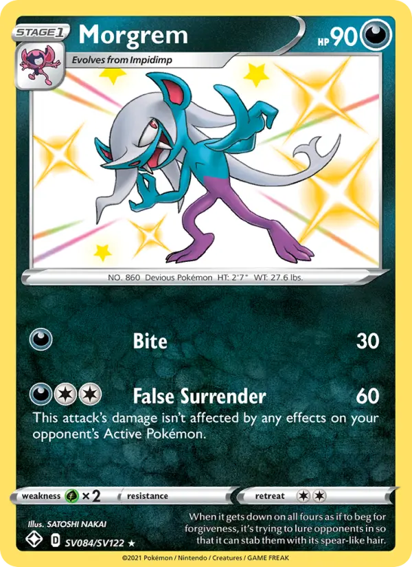 Morgrem SV084 Shining Fates Pokesingles