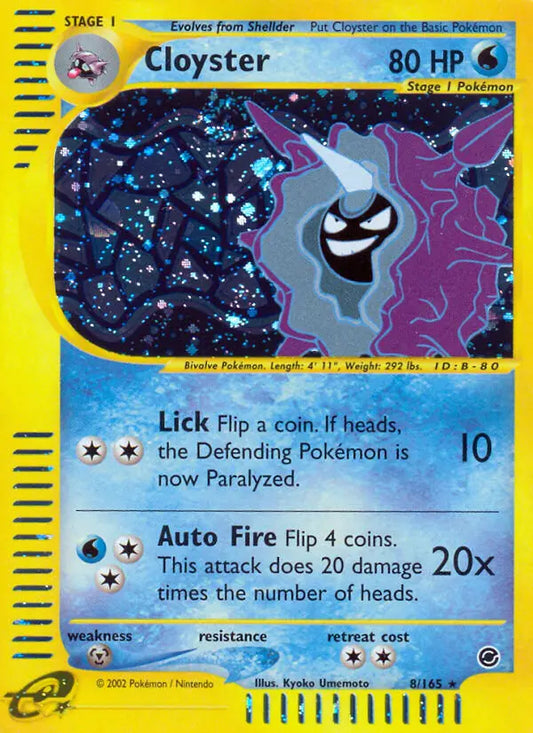 Cloyster 8 Expedition Base Set Pokesingles