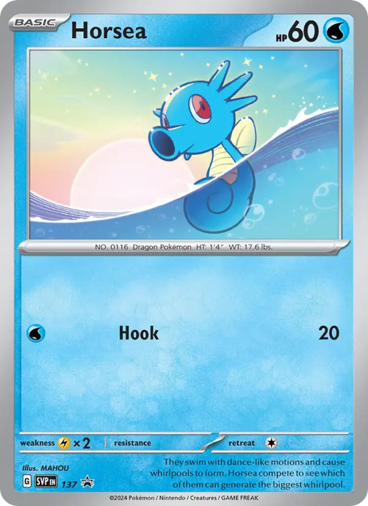 Horsea 137 SVP Black Star Promos Pokesingles