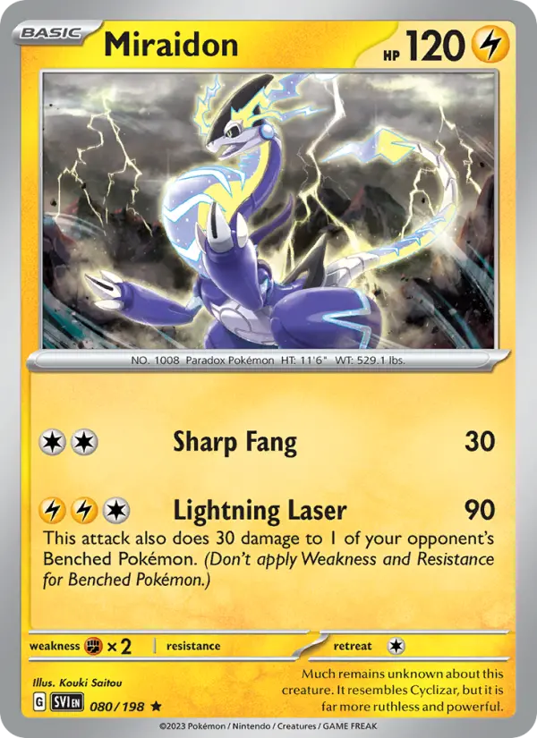 Miraidon 80 Scarlet & Violet Pokesingles