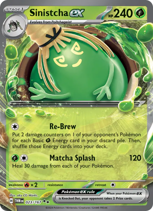 Sinistcha ex 23 Twilight Masquerade Pokesingles