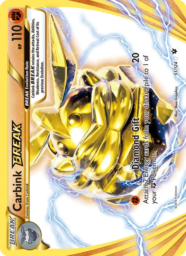 Carbink BREAK 51 Fates Collide Pokesingles