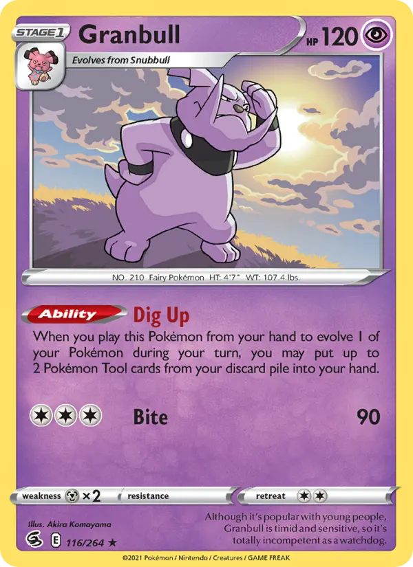Granbull 116 Fusion Strike Pokesingles