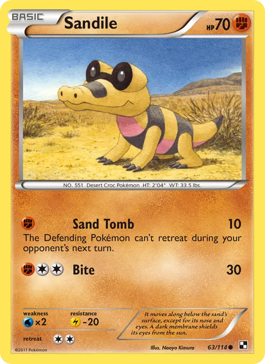 Sandile 63 Black & White Pokesingles