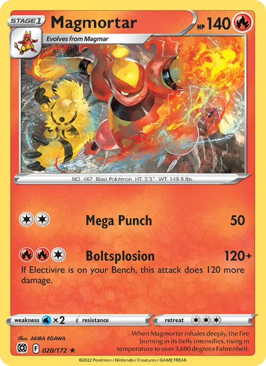 Magmortar 20 Brilliant Stars Pokesingles