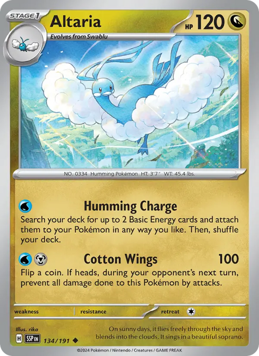 Altaria 134 Surging Sparks Pokesingles