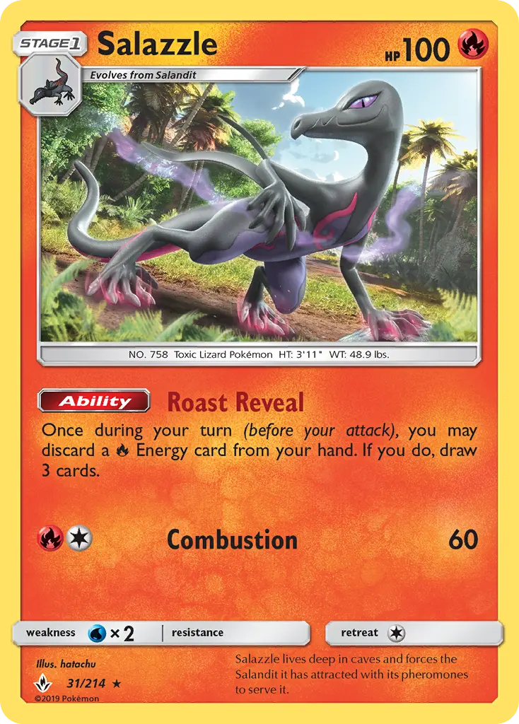 Salazzle 31 Unbroken Bonds Pokesingles