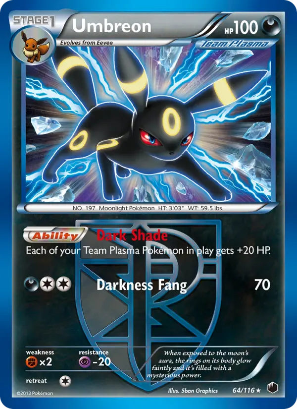 Umbreon 64 Plasma Freeze Pokesingles