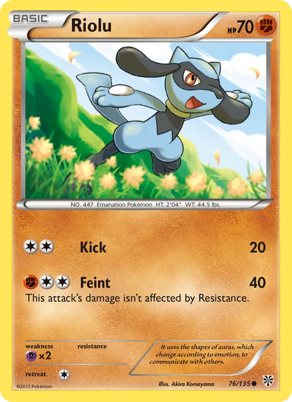 Riolu 76 Plasma Storm Pokesingles