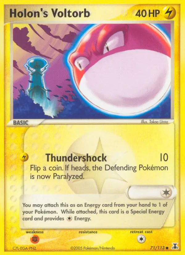 Holon's Voltorb 71 Delta Species Pokesingles