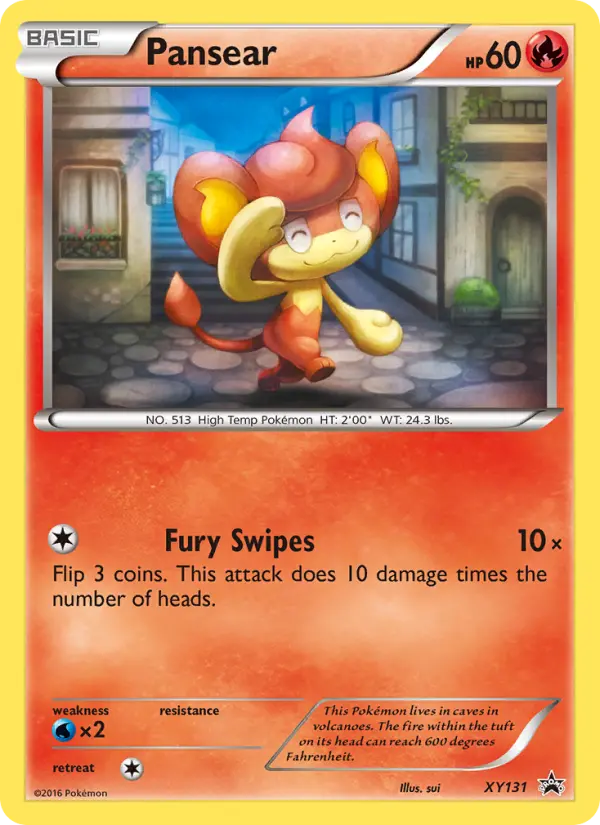 Pansear XY131 XY Black Star Promos Pokesingles