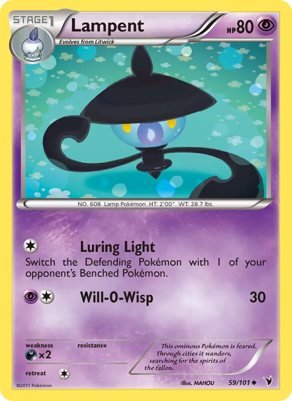 Lampent 59 Noble Victories Pokesingles