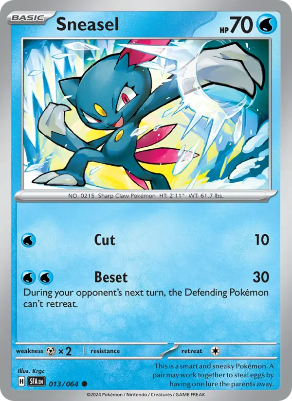 Sneasel 13 Shrouded Fable Pokesingles