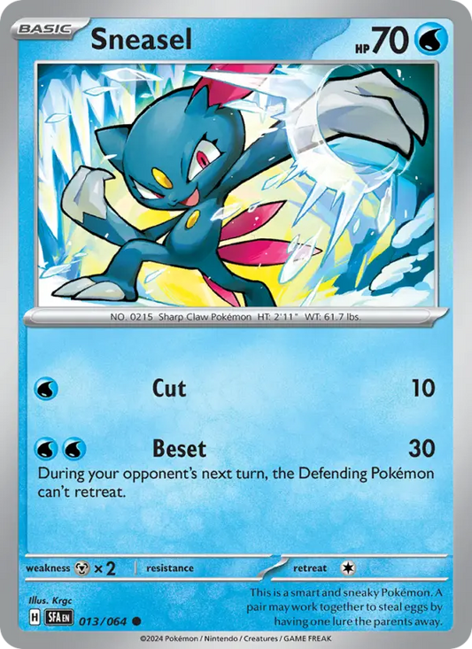 Sneasel 13 Shrouded Fable Pokesingles