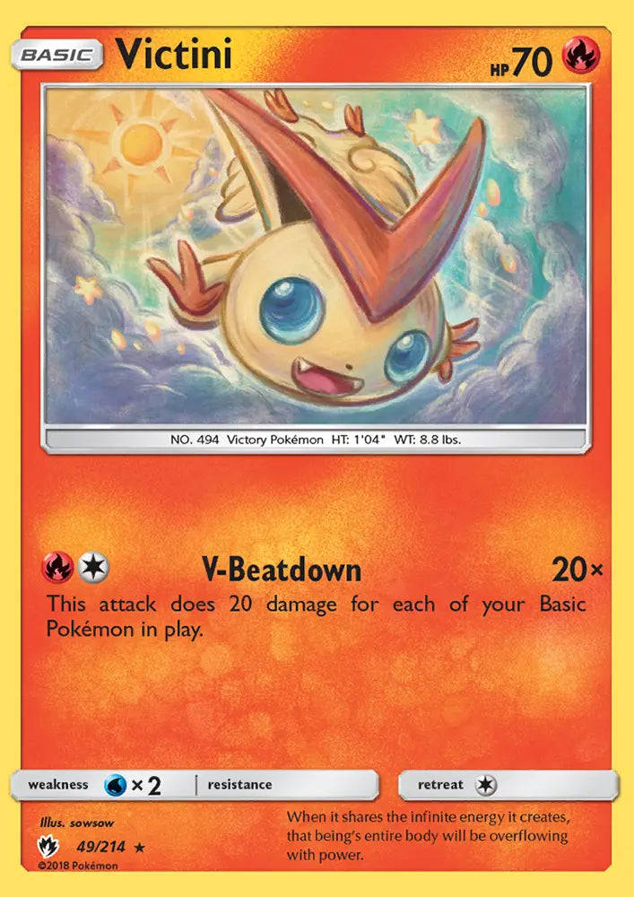 Victini 49 Lost Thunder Pokesingles