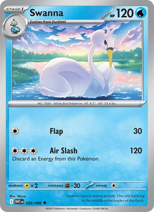 Swanna 26 White Flare Pokesingles