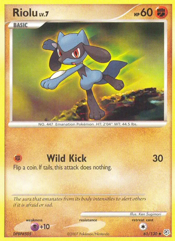 Riolu 61 Diamond & Pearl Pokesingles