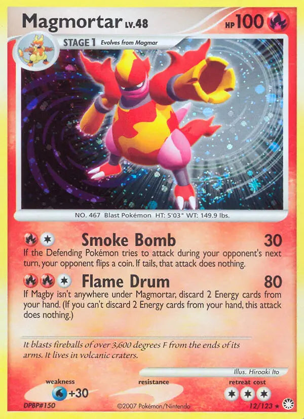 Magmortar 12 Mysterious Treasures Pokesingles