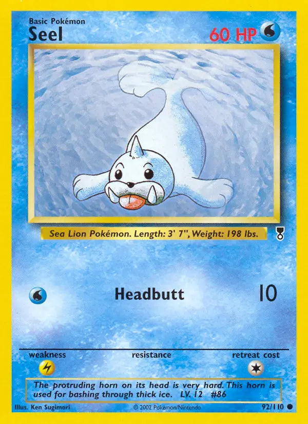 Seel 92 Legendary Collection Pokesingles