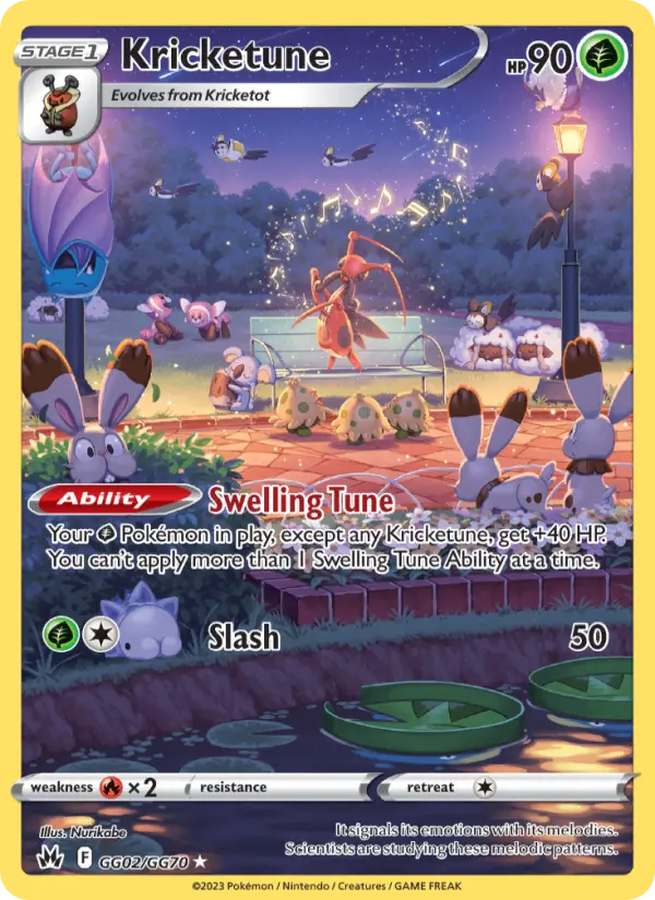 Kricketune GG02 Crown Zenith Pokesingles