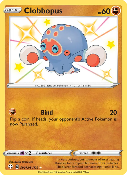 Clobbopus SV072 Shining Fates Pokesingles