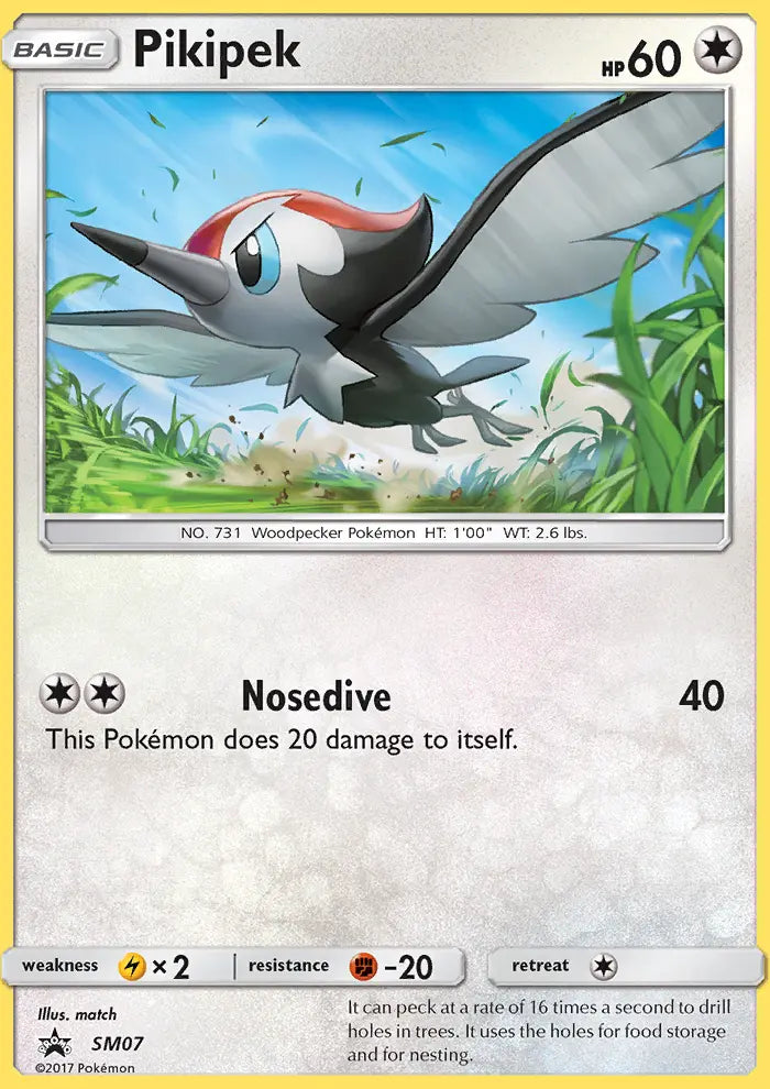 Pikipek SM07 SM Black Star Promos Pokesingles