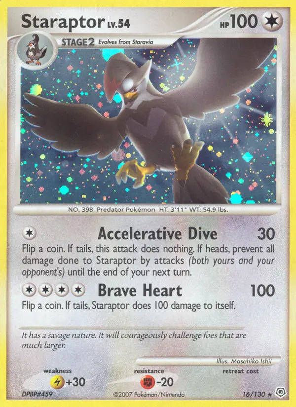 Staraptor 16 Diamond & Pearl Pokesingles