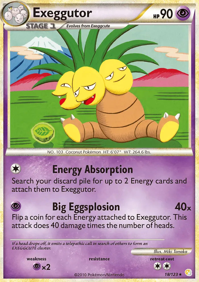 Exeggutor 18 HeartGold SoulSilver Pokesingles