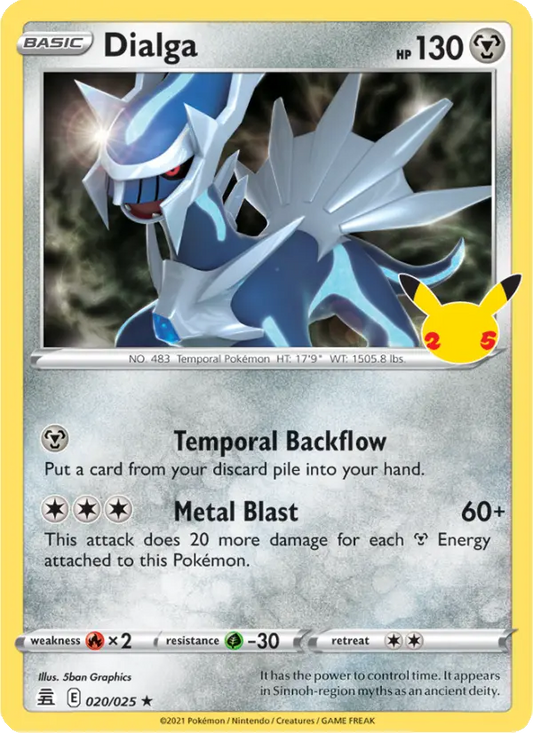 Dialga 20 Celebrations Pokesingles