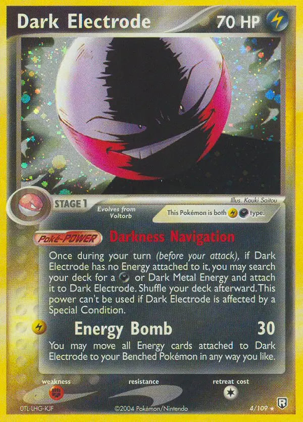 Dark Electrode 4 Team Rocket Returns Pokesingles