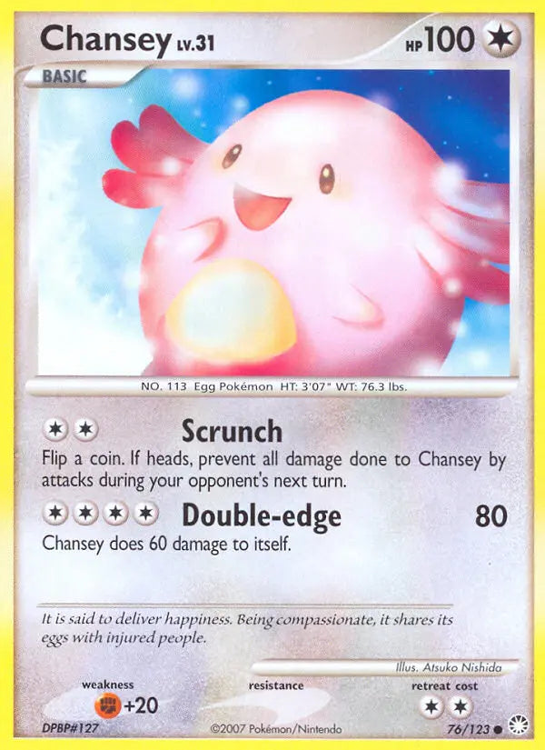 Chansey 76 Mysterious Treasures Pokesingles